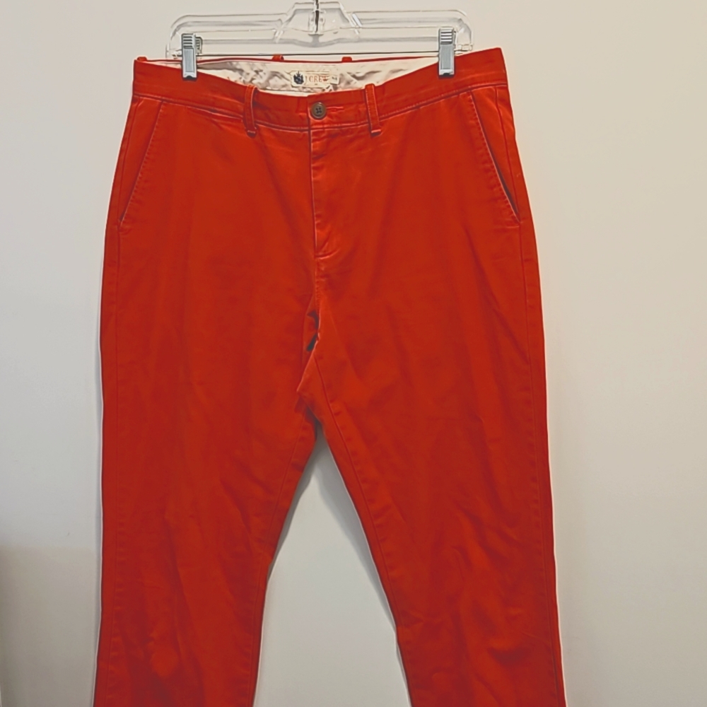 J. Crew Red-orange Chinos. Men's 34 x 34.